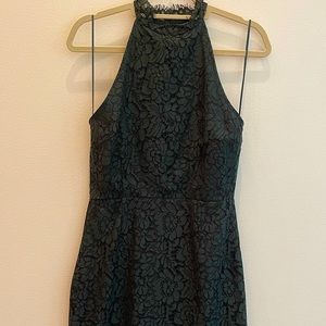 Green midi dress. PERFECT wedding guest!